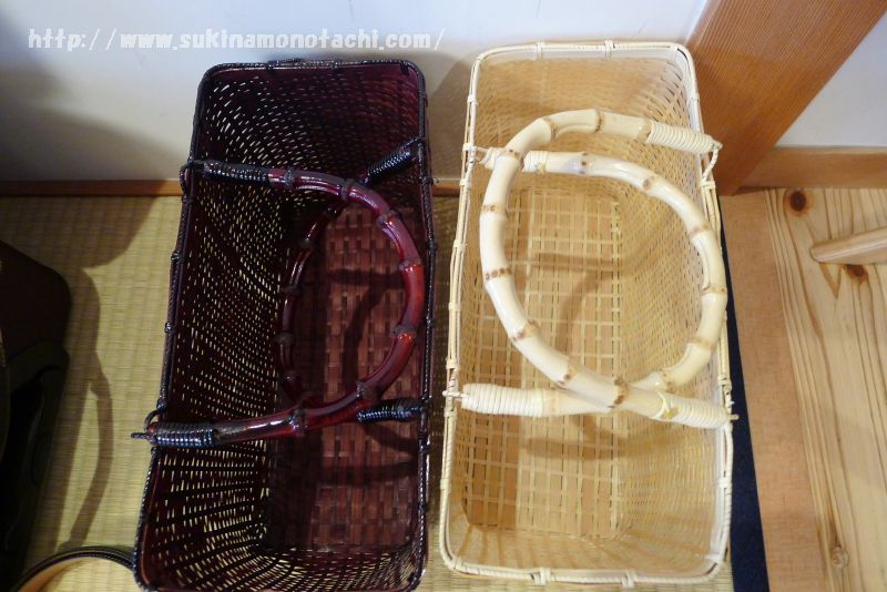 萃 sui-諏訪湖で宿泊した部屋「風露」の湯かごは2つ